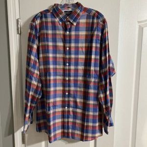 Cremieux Mens Button Down Shirt Slim Fit Size XL